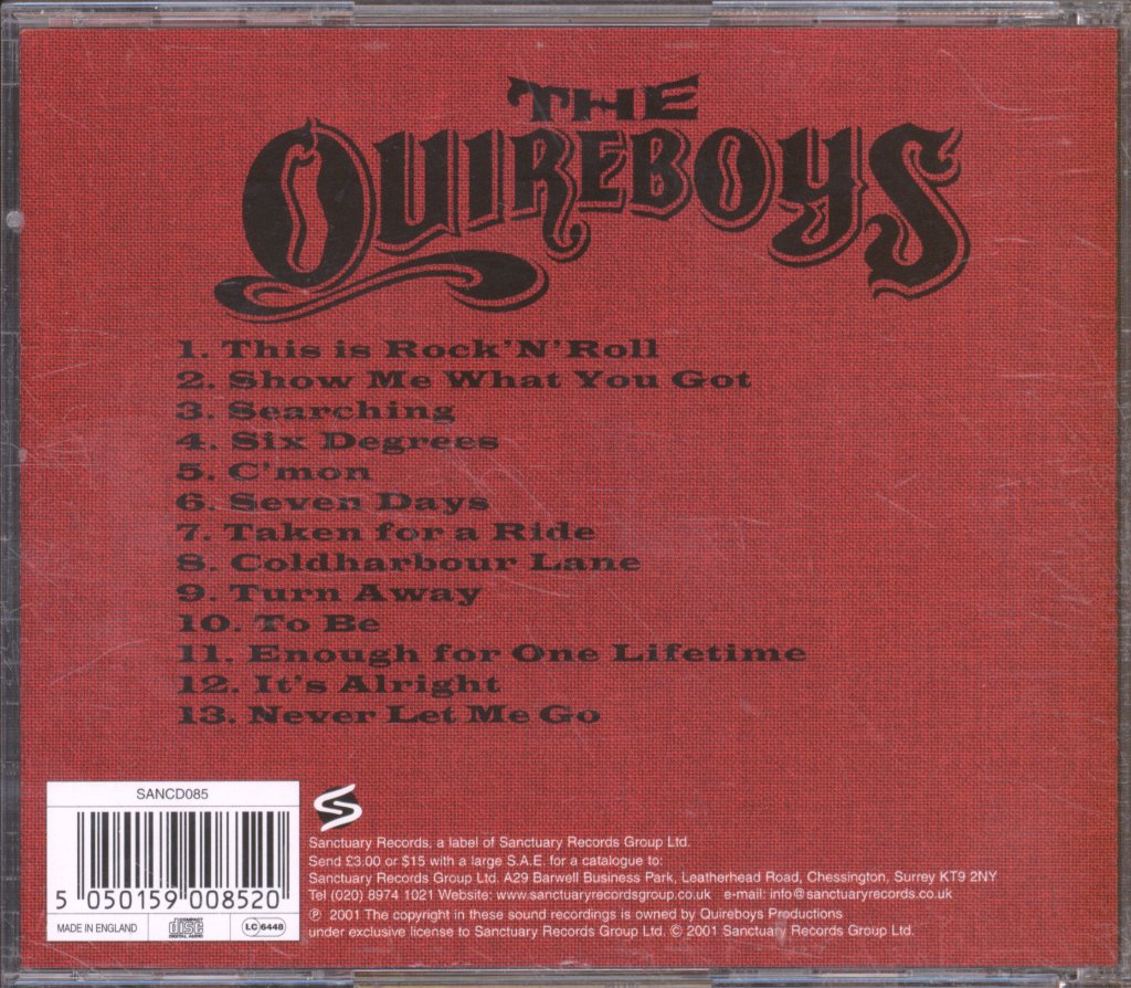 Quireboys - This Is Rock 'N' Roll - Cd