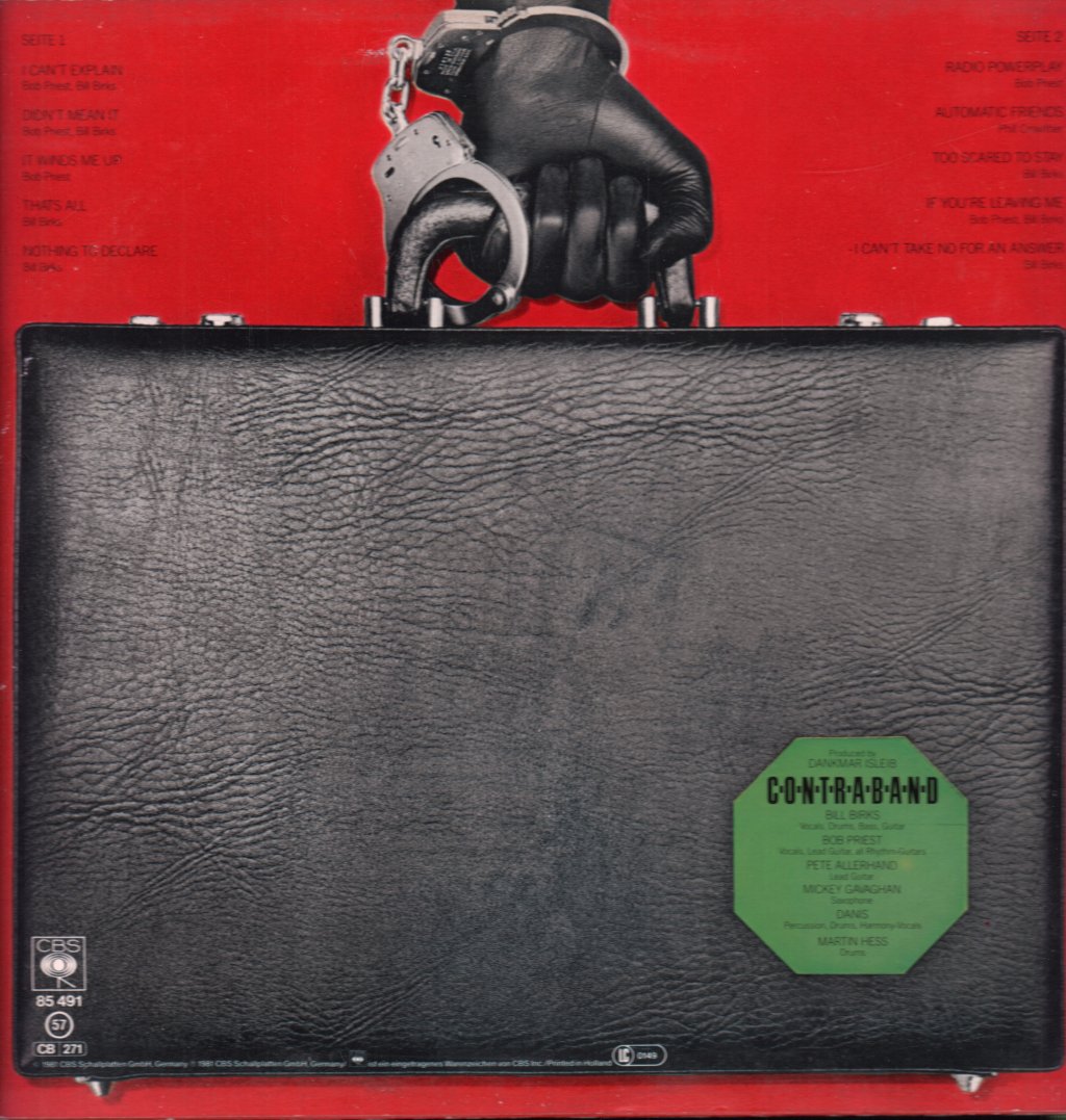 Contraband (Us Rock Group) - Nothing To Declare - Lp