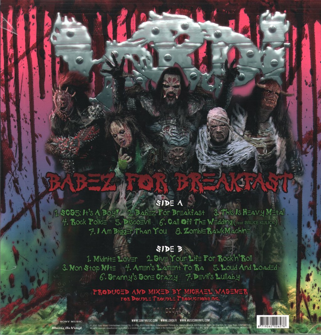 Lordi - Babez For Breakfast - Lp