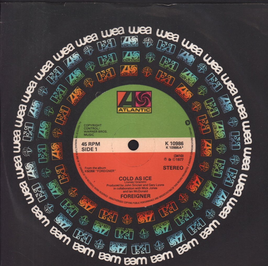Foreigner - Cold As Ice - 7 Inch