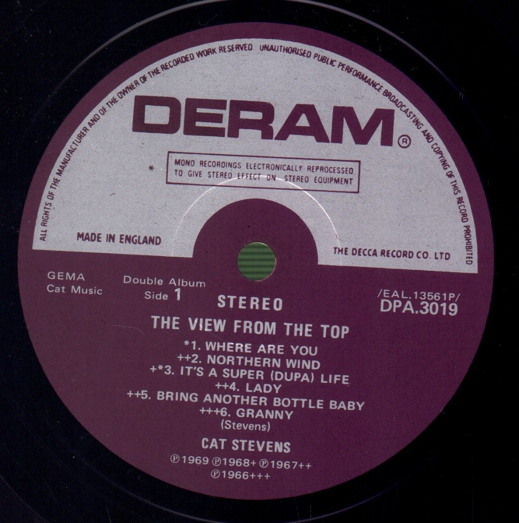 Cat Stevens - View From The Top - Double Lp