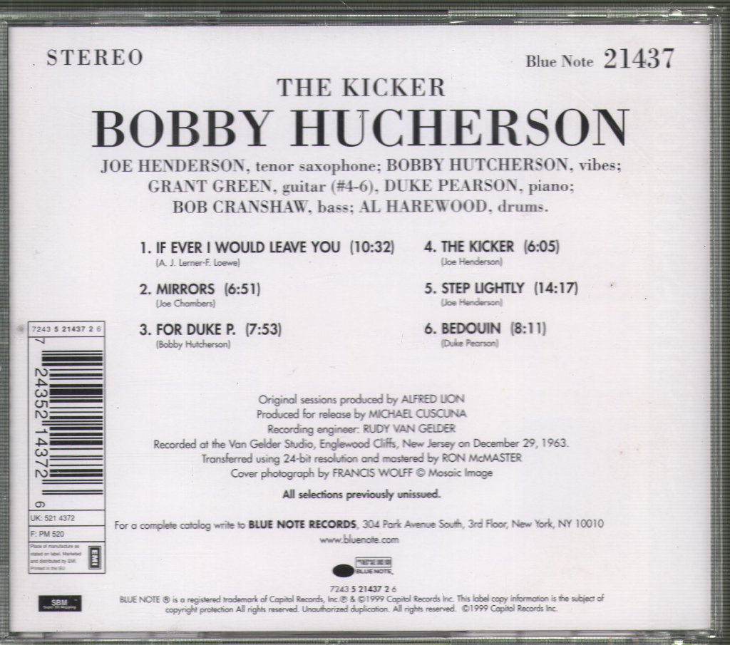 Bobby Hutcherson - Kicker - Cd