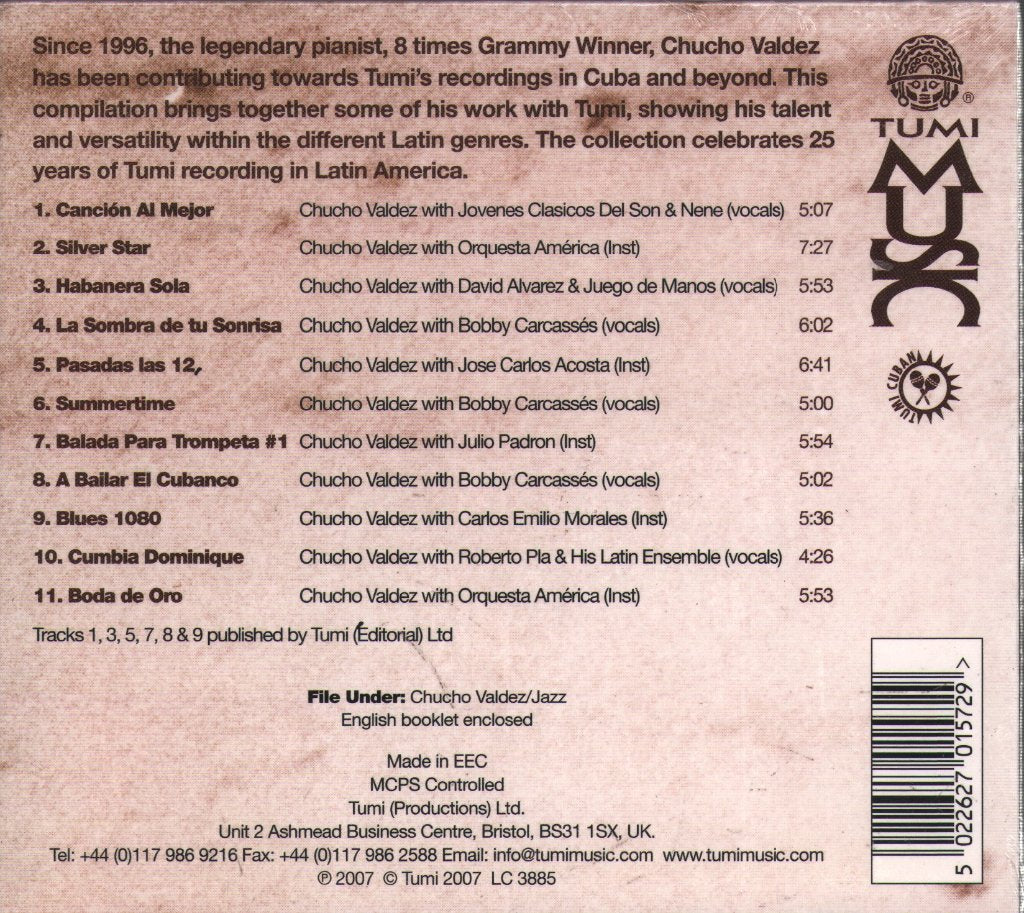 Chucho Valdés - Tumi Sessions - Cd