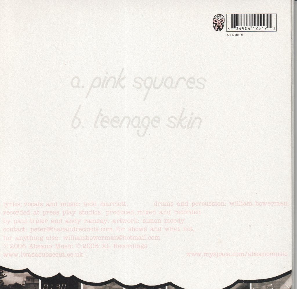 I Was A Cub Scout - Pink Squares - 7 Inch
