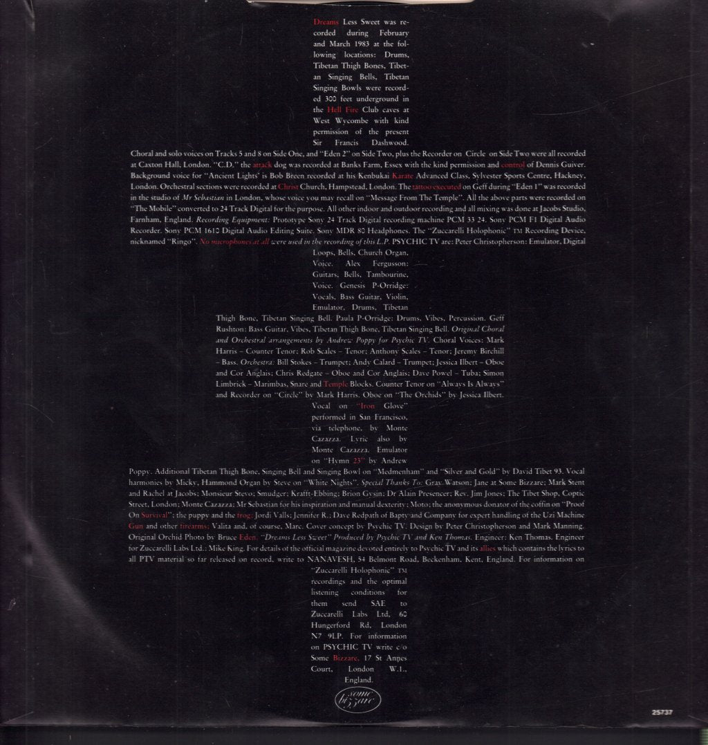 Psychic TV - Dreams Less Sweet - Lp