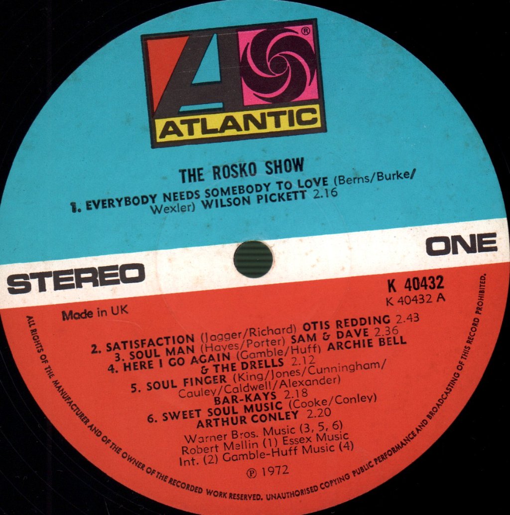 Various Artists - Rosko Show - Lp
