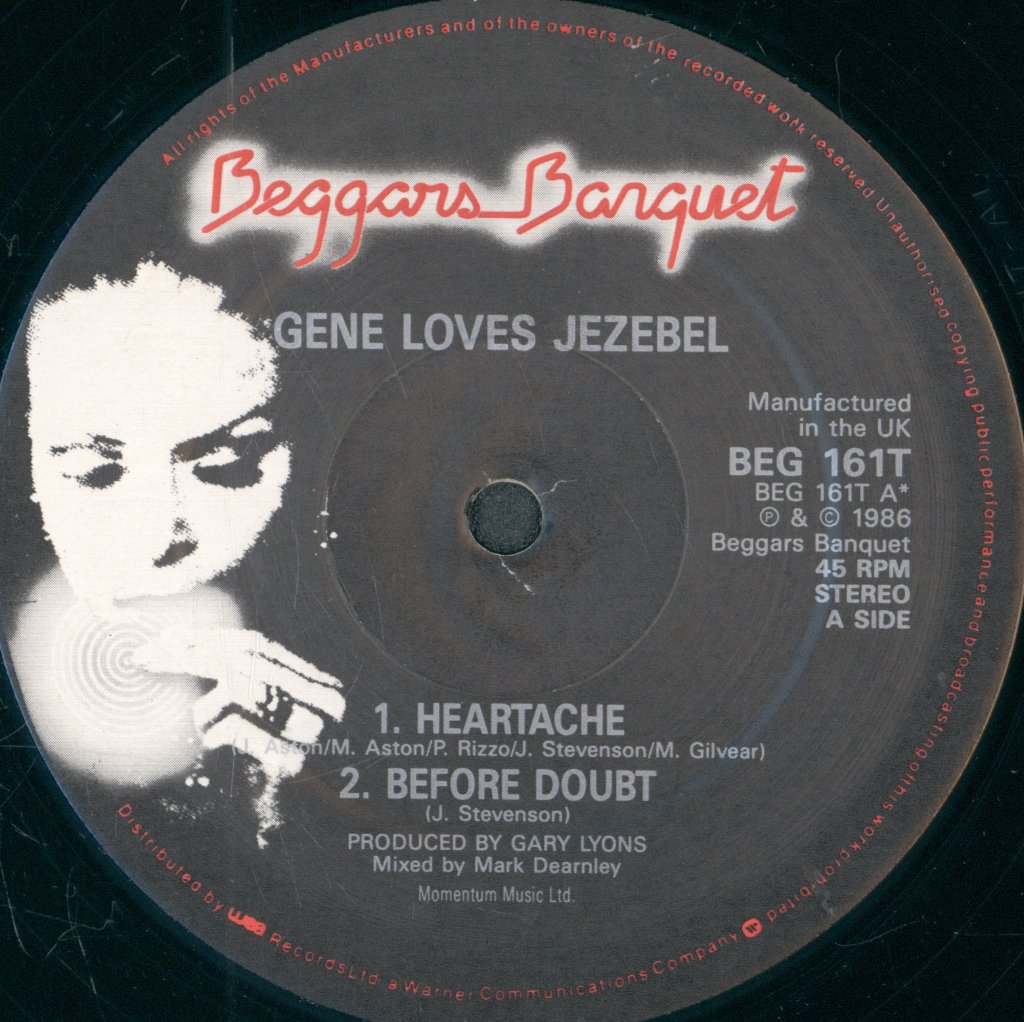 Gene Loves Jezebel - Heartache - 12 Inch