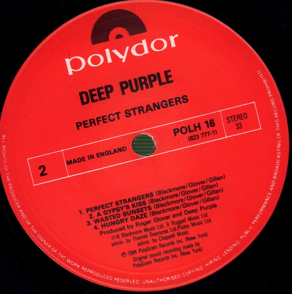 Deep Purple - Perfect Strangers - Lp