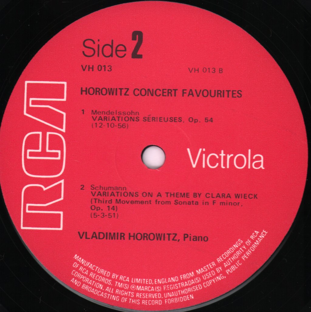 Vladimir Horowitz - Concert Favourites - Lp