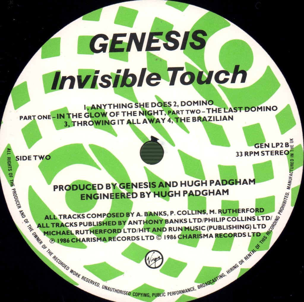 Genesis - Invisible Touch - Lp