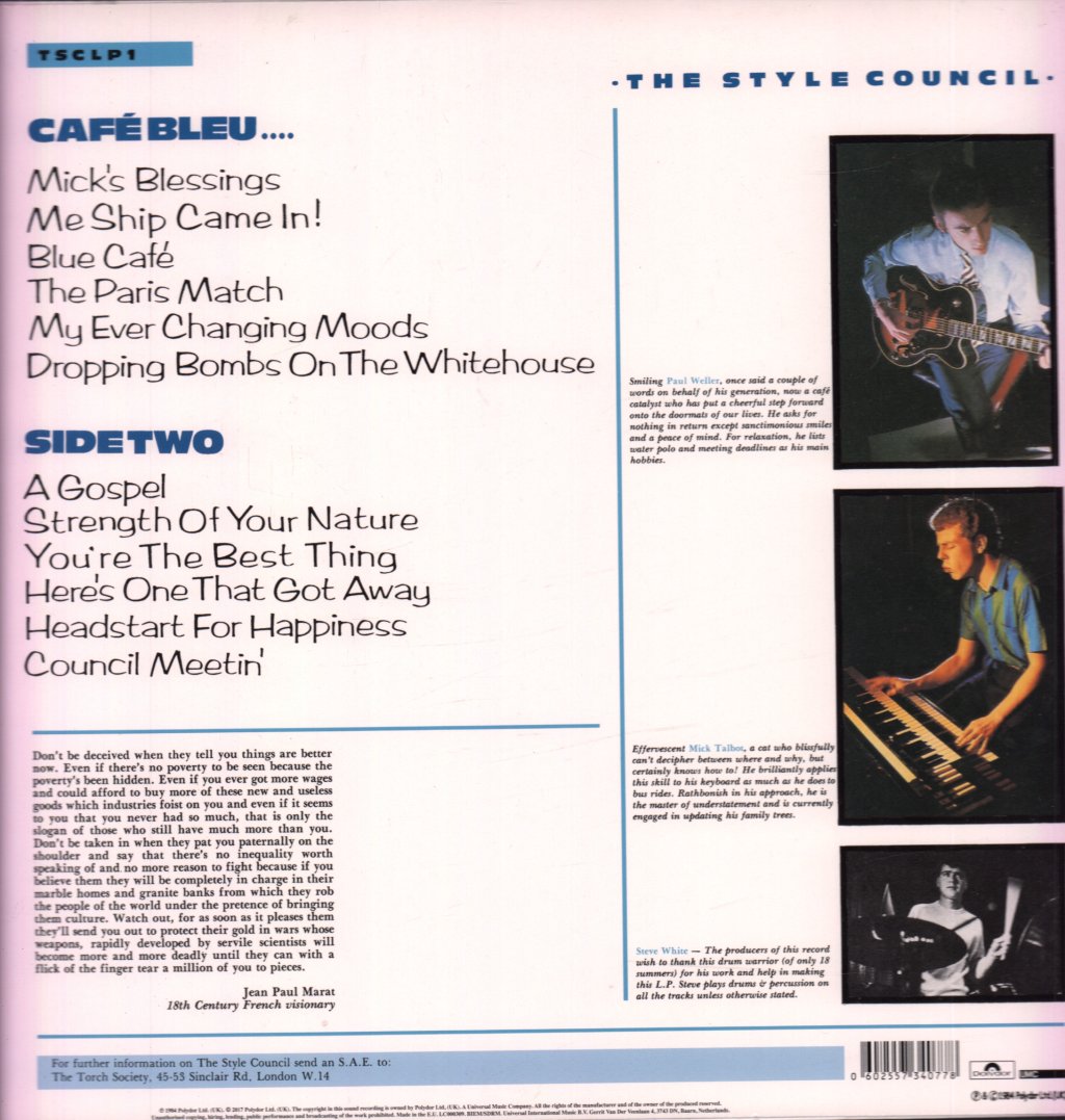 Style Council - Cafe Bleu - Lp