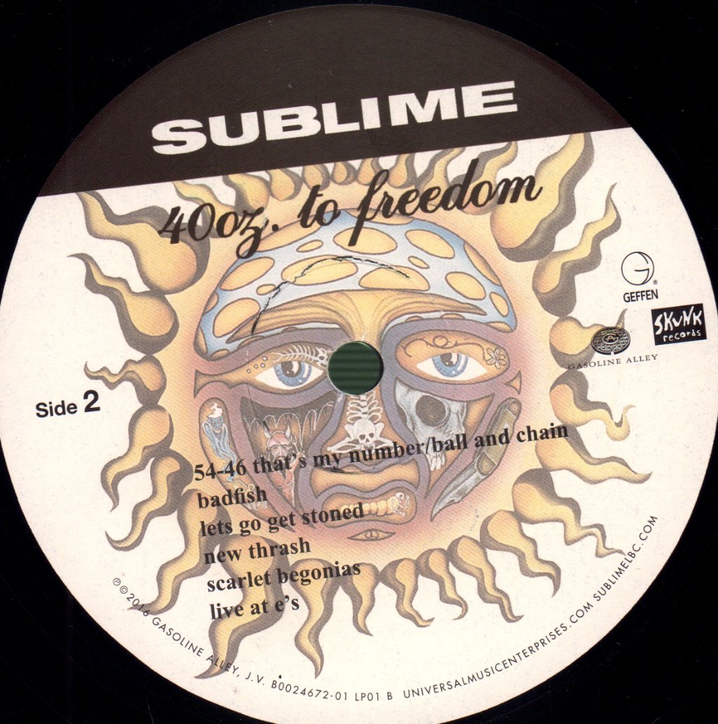 Sublime - 40oz. To Freedom - Double Lp