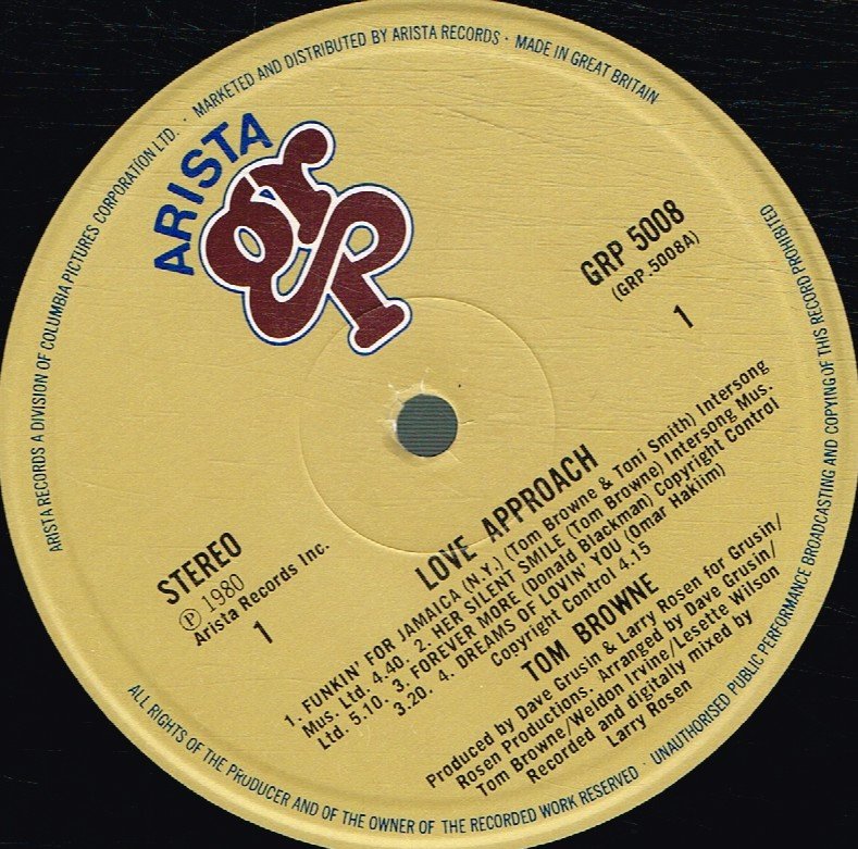 Tom Browne - Love Approach - Lp