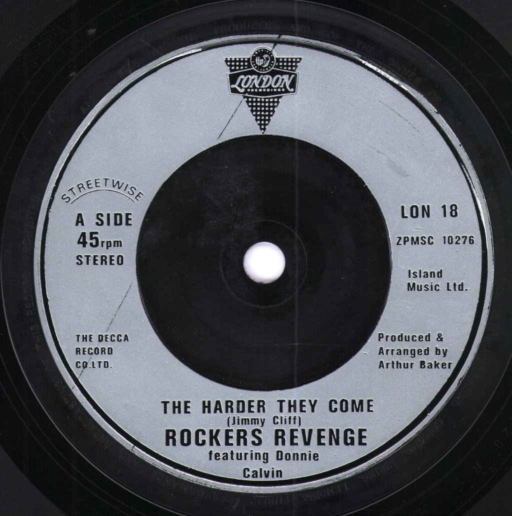 Rockers Revenge - Harder They Come - 7 Inch