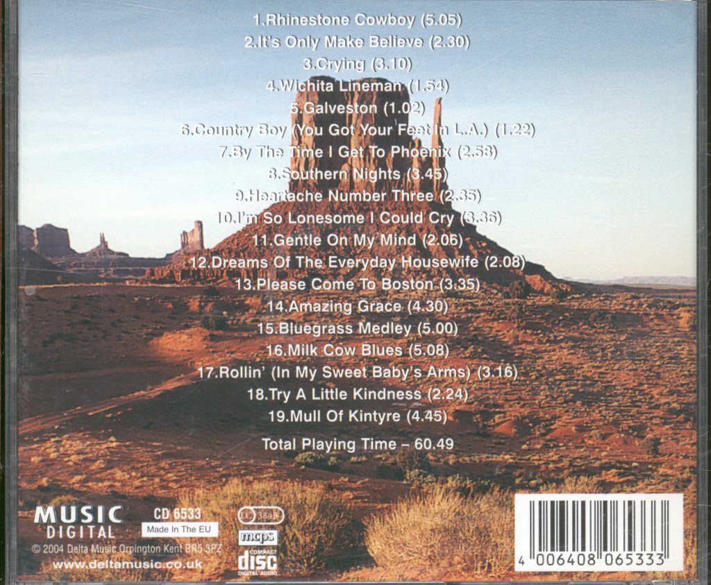 Glen Campbell - Rhinestone Cowboy - Live In Concert - Cd