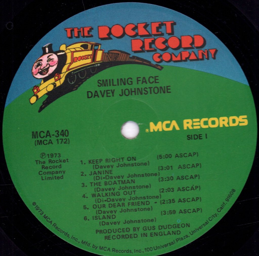 Davey Johnstone - Smiling Face - Lp