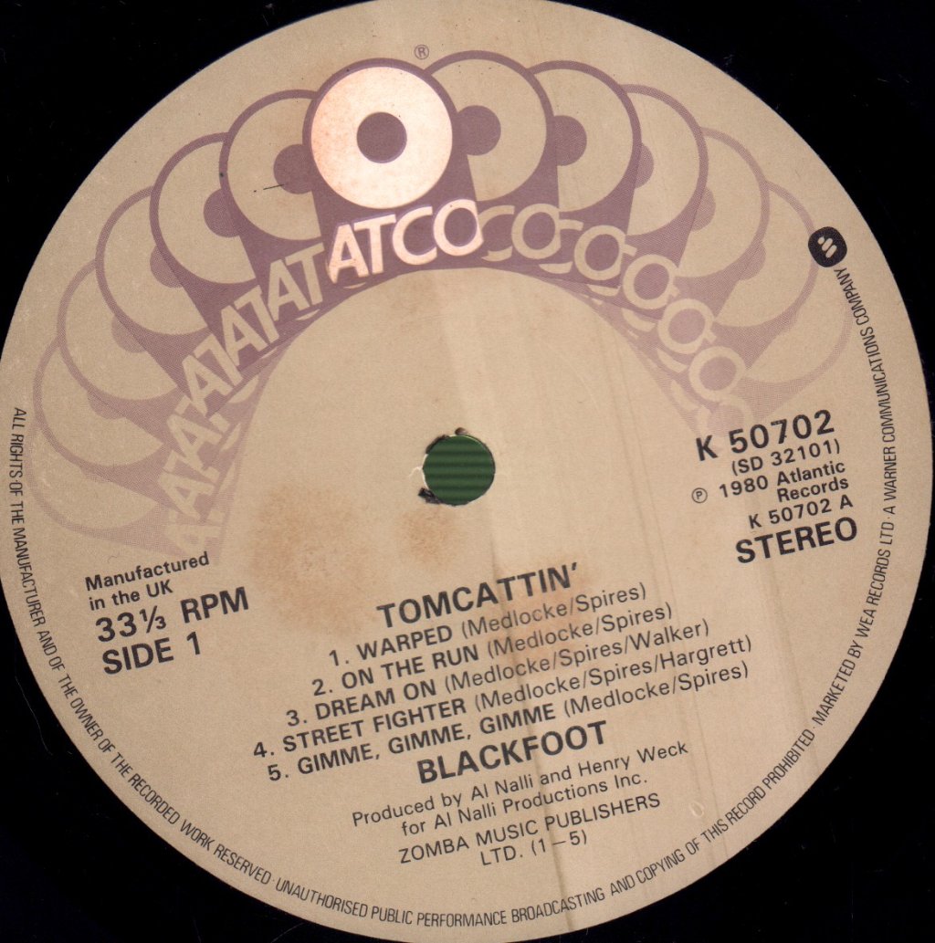 Blackfoot - Tomcattin' - Lp