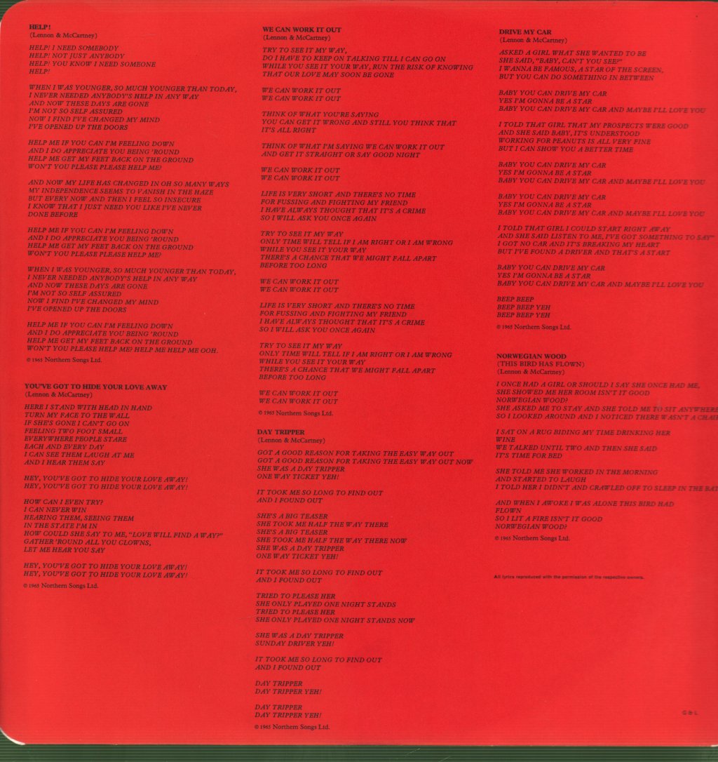 Beatles - 1962-1966 - Double Lp