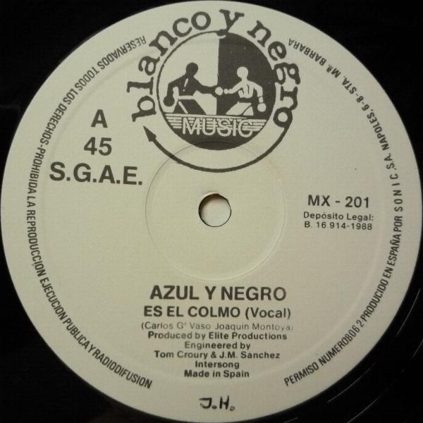 Azul Y Negro - Es El Colmo - 12 Inch