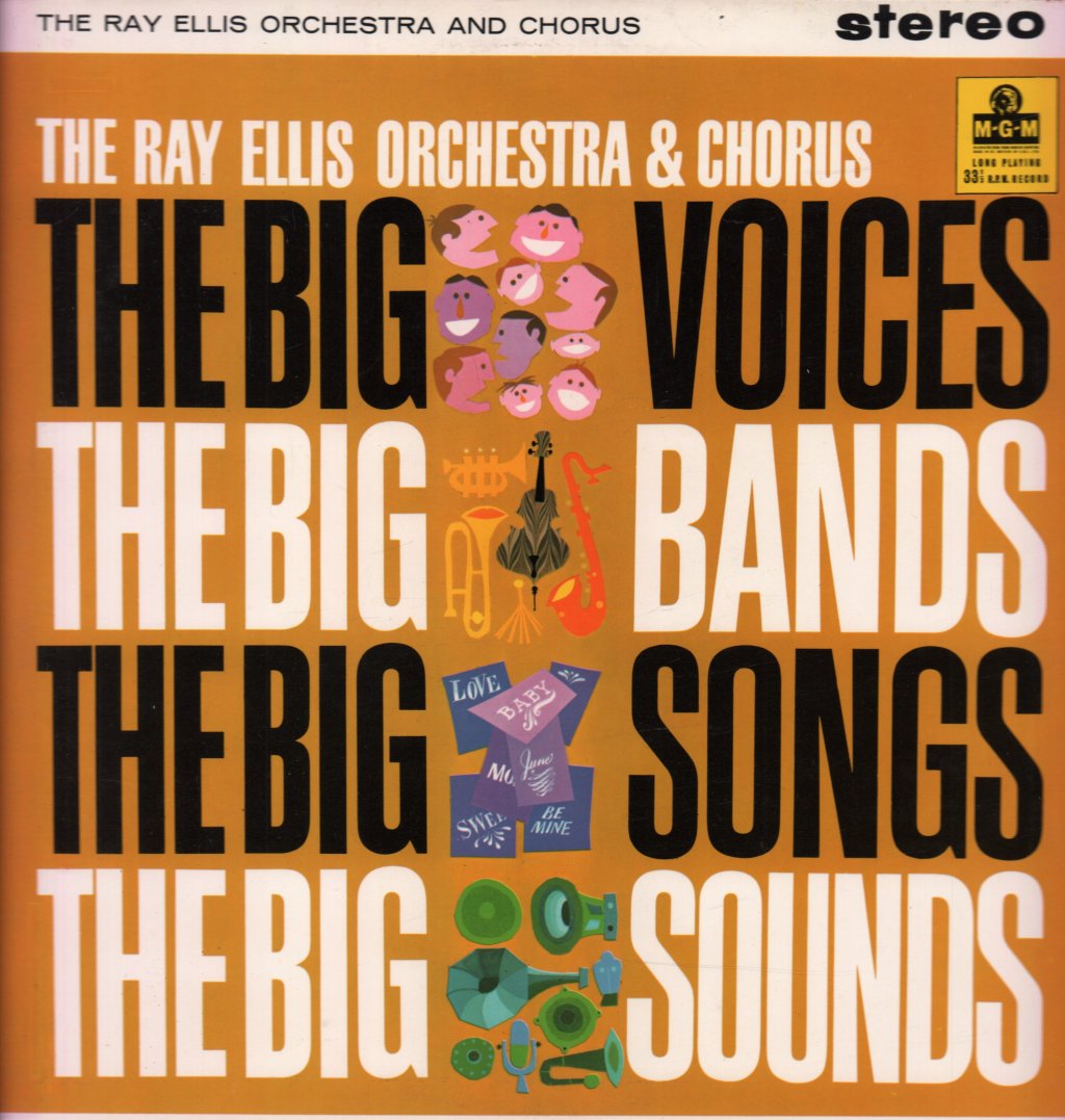 ray ellis orchestra & chorus - Big Voices, The Big Bands, The Big Songs, The Big Sounds - Lp