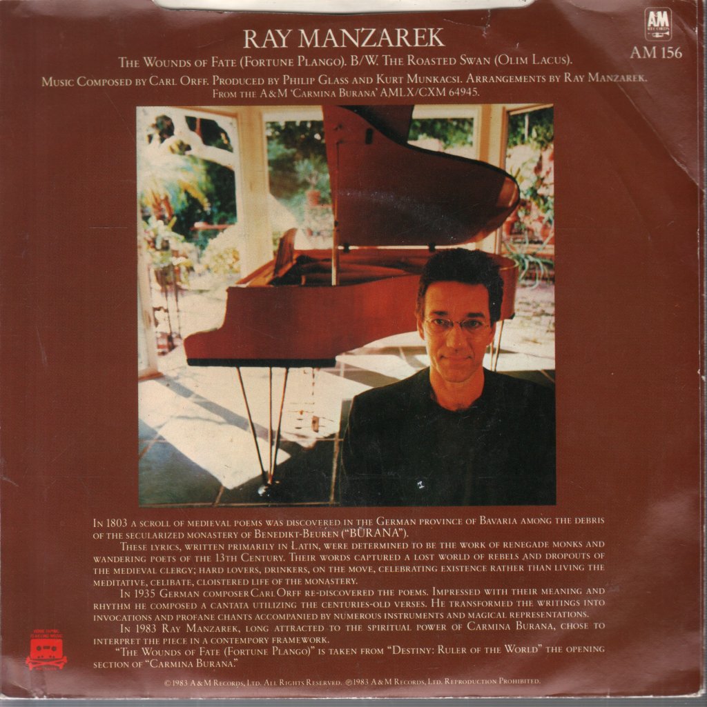 Ray Manzarek - Wounds Of Fate - 7 Inch