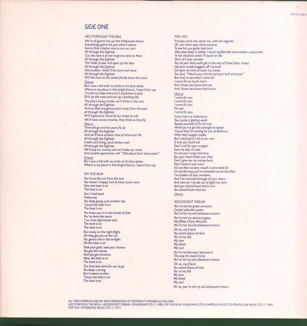 Manfred Mann's Earth Band - Chance - Lp