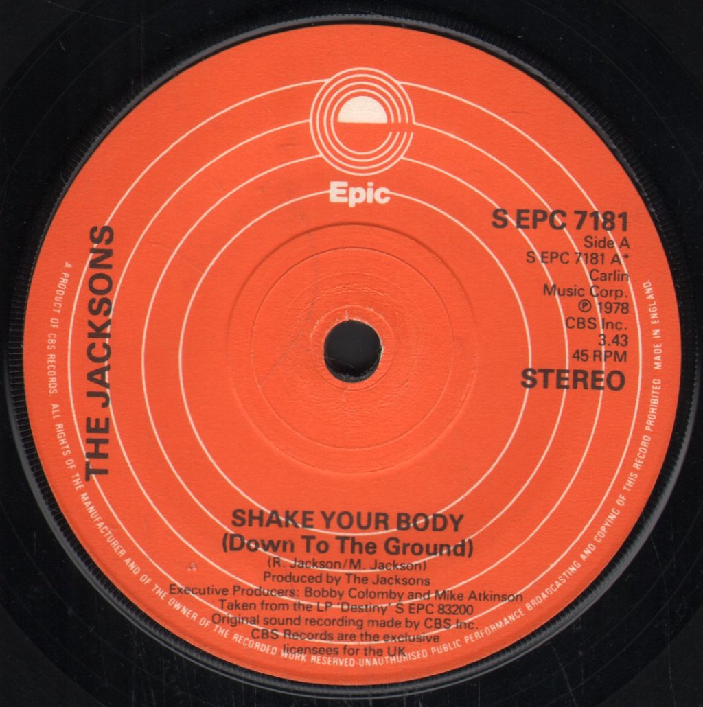 Jacksons (Us Group) - Shake Your Body - 7 Inch