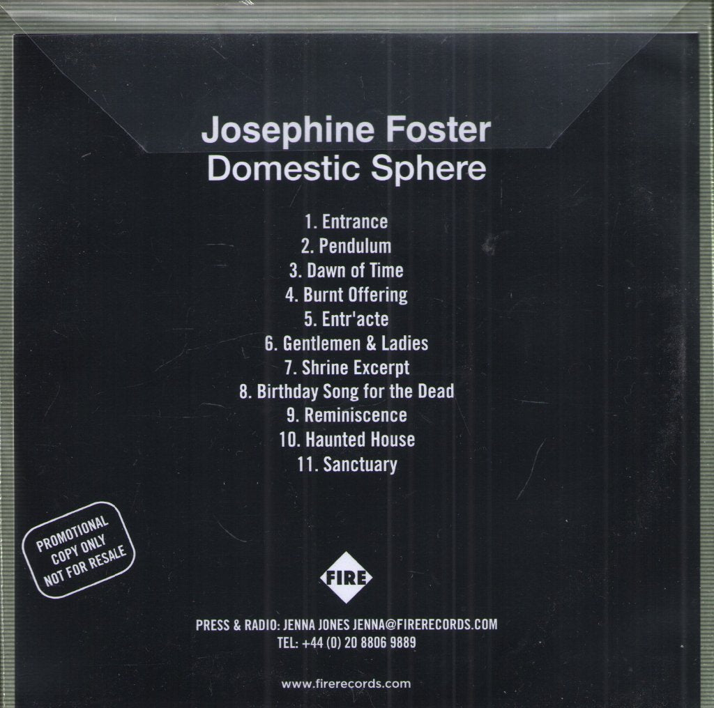 Josephine Foster - Domestic Sphere - Cdr