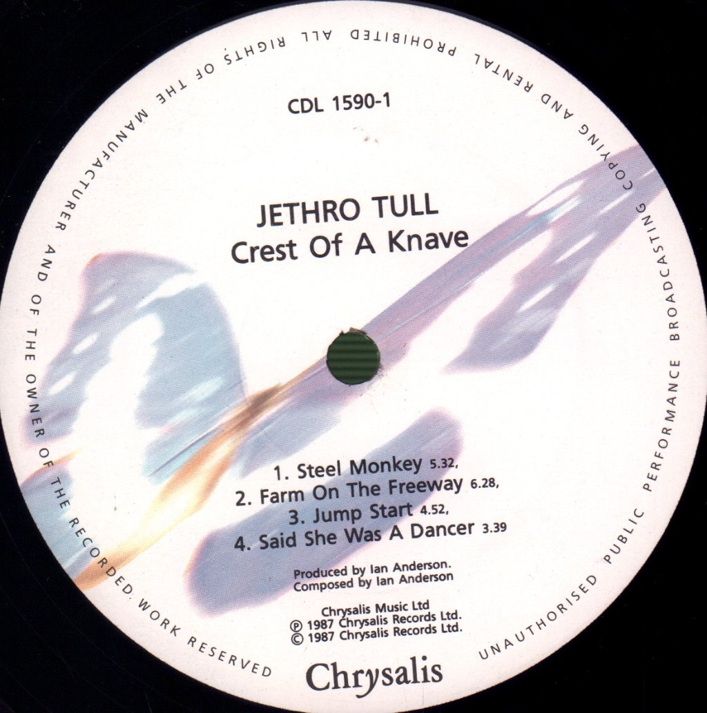 Jethro Tull - Crest Of A Knave - Lp
