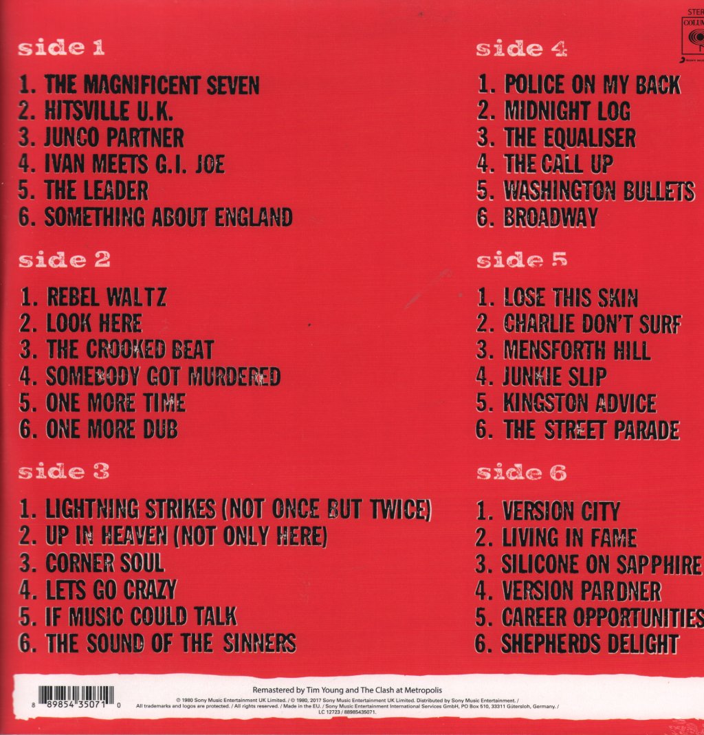 Clash - Sandinista! - Triple Lp