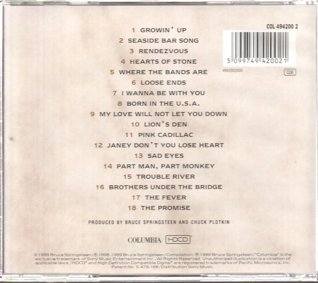 Bruce Springsteen - 18 Tracks - Cd