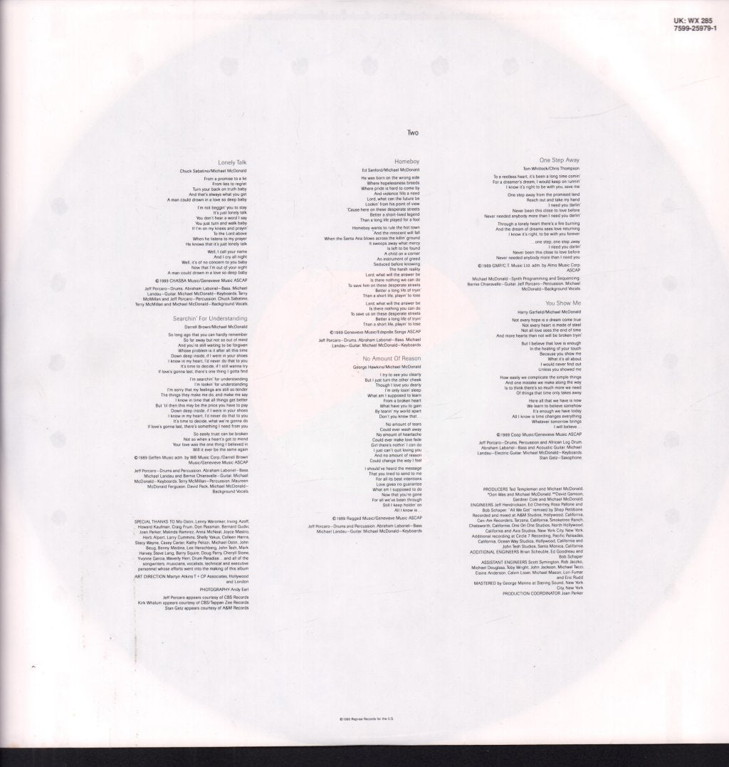 Michael McDonald - Take It To Heart - Lp