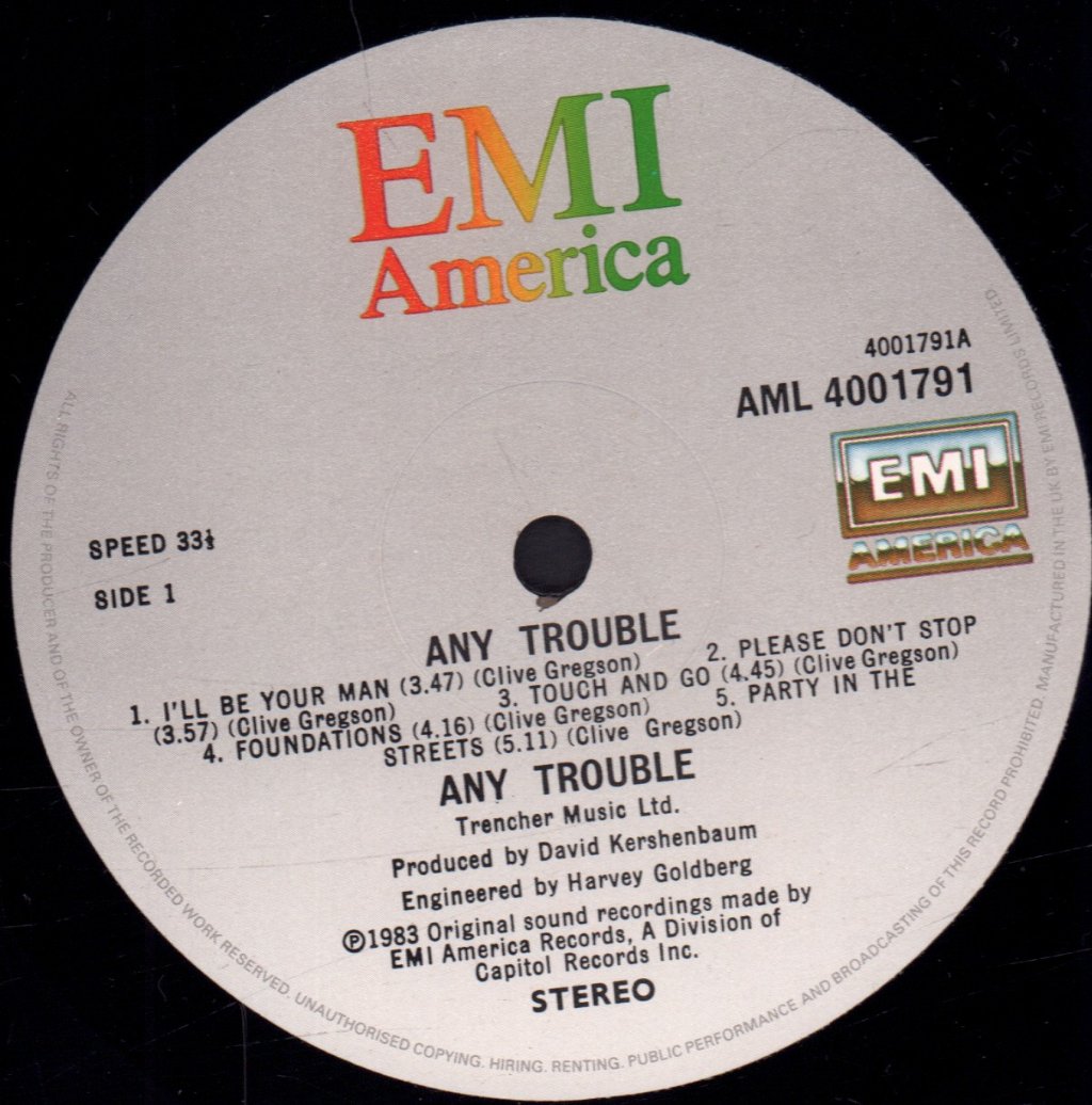 Any Trouble - Any Trouble - Lp