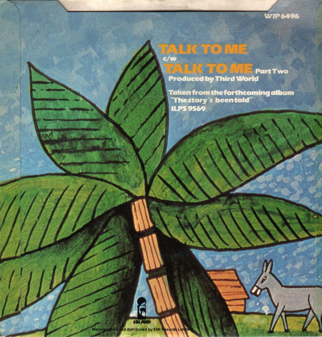 Third World (Reggae) - Talk To Me - 7 Inch