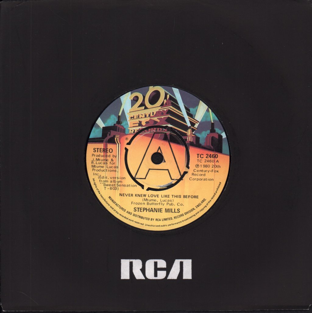 Stephanie Mills - Never Knew Love Like This Before - 7 Inch
