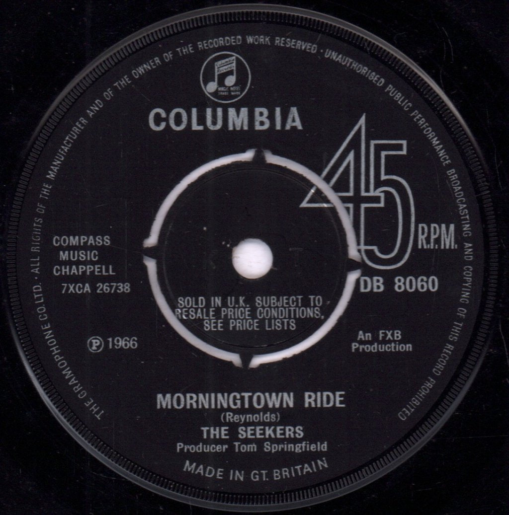 Seekers - Morningtown Ride - 7 Inch