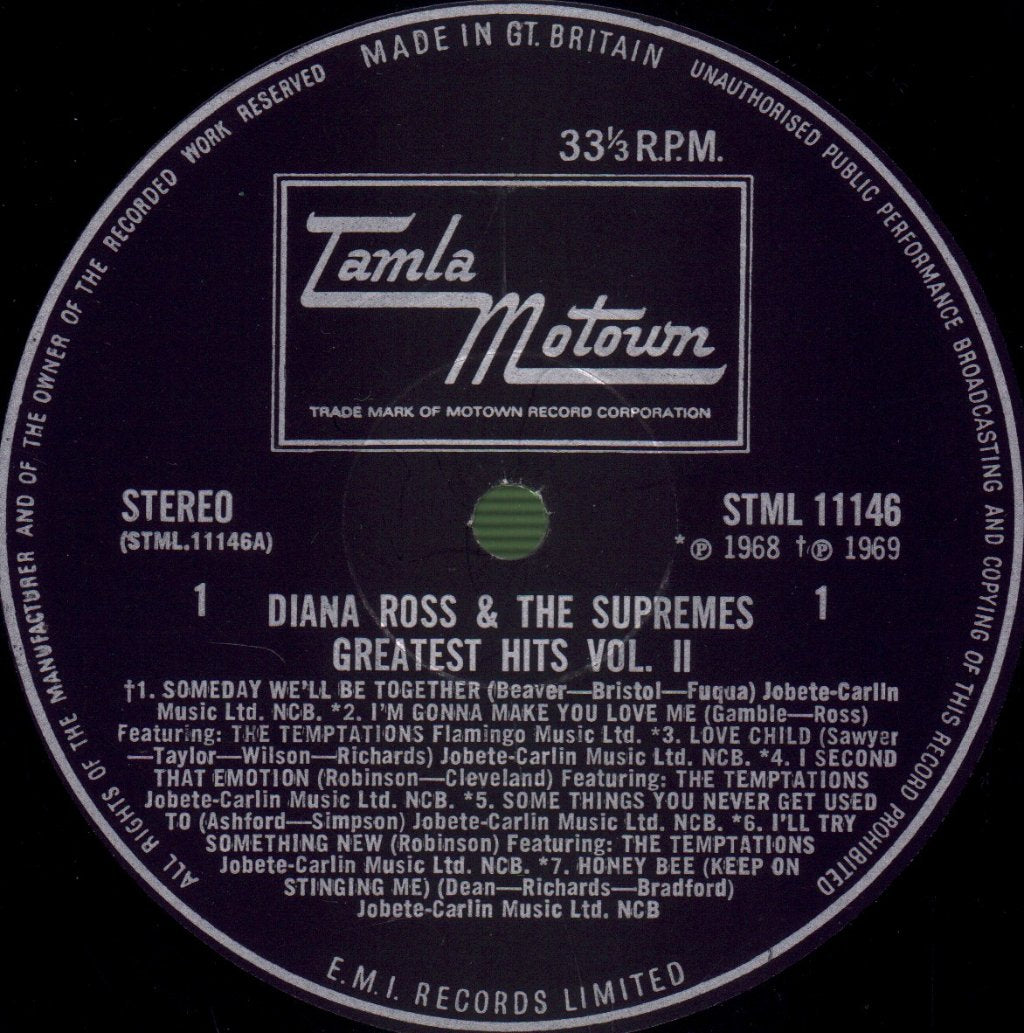 Diana Ross And The Supremes - Greatest Hits Vol 2 - Lp