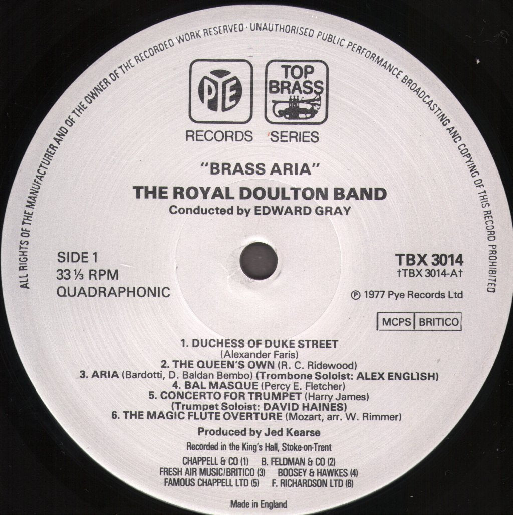 Royal Doulton Band / Edward Gray - Brass Aria - Lp