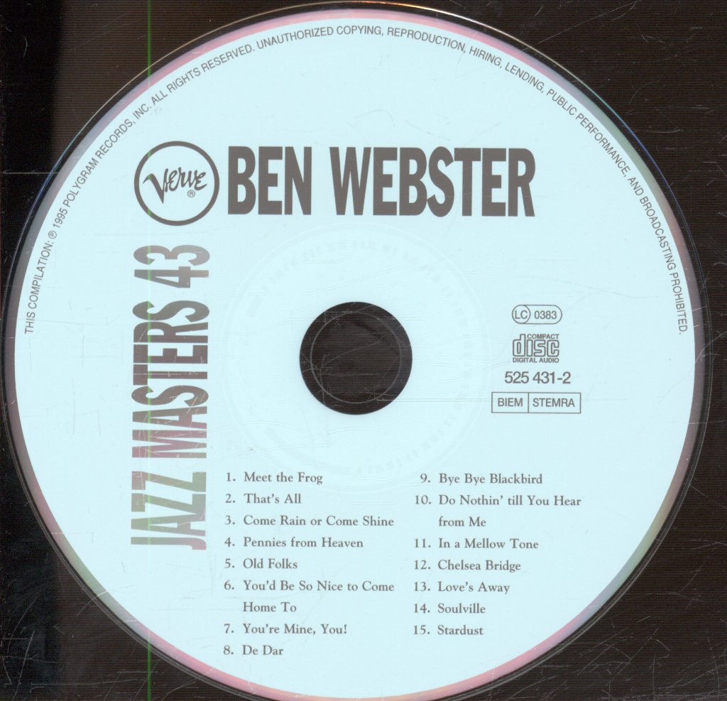 Ben Webster - Verve Jazz Masters 43 - Cd