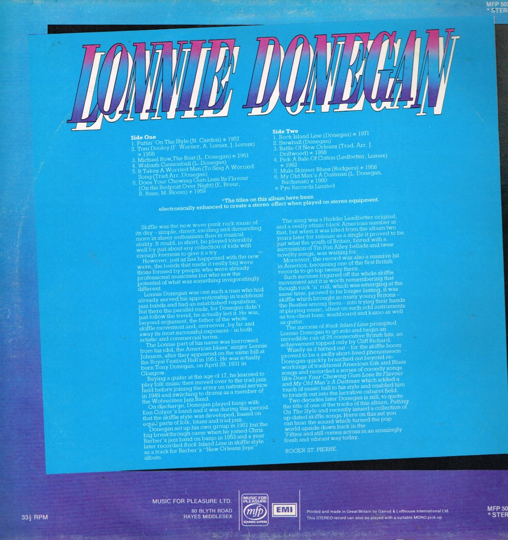 Lonnie Donegan - Hits Of Lonnie Donegan - Lp