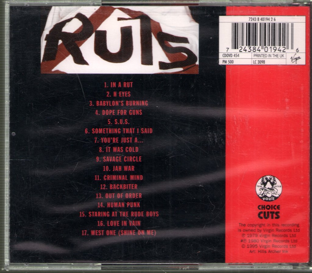 Ruts - Something That I Said - Cd