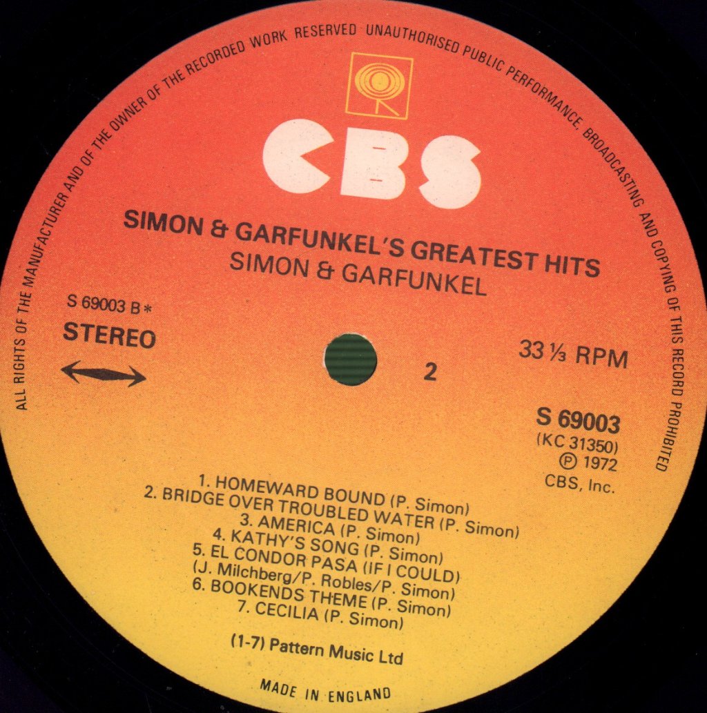 Simon And Garfunkel - Greatest Hits - Lp