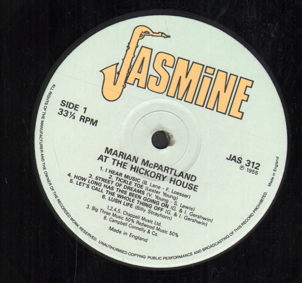 Marian Mcpartland - At The Hickory House - Lp