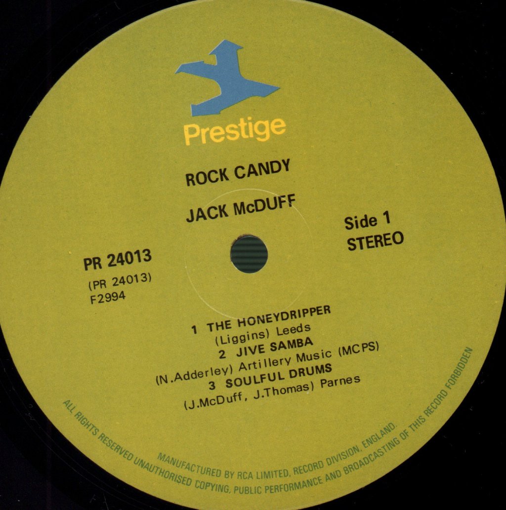 Brother Jack McDuff - Rock Candy - Double Lp
