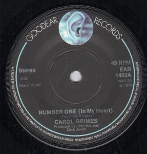 Carol Grimes - Number One - 7 Inch
