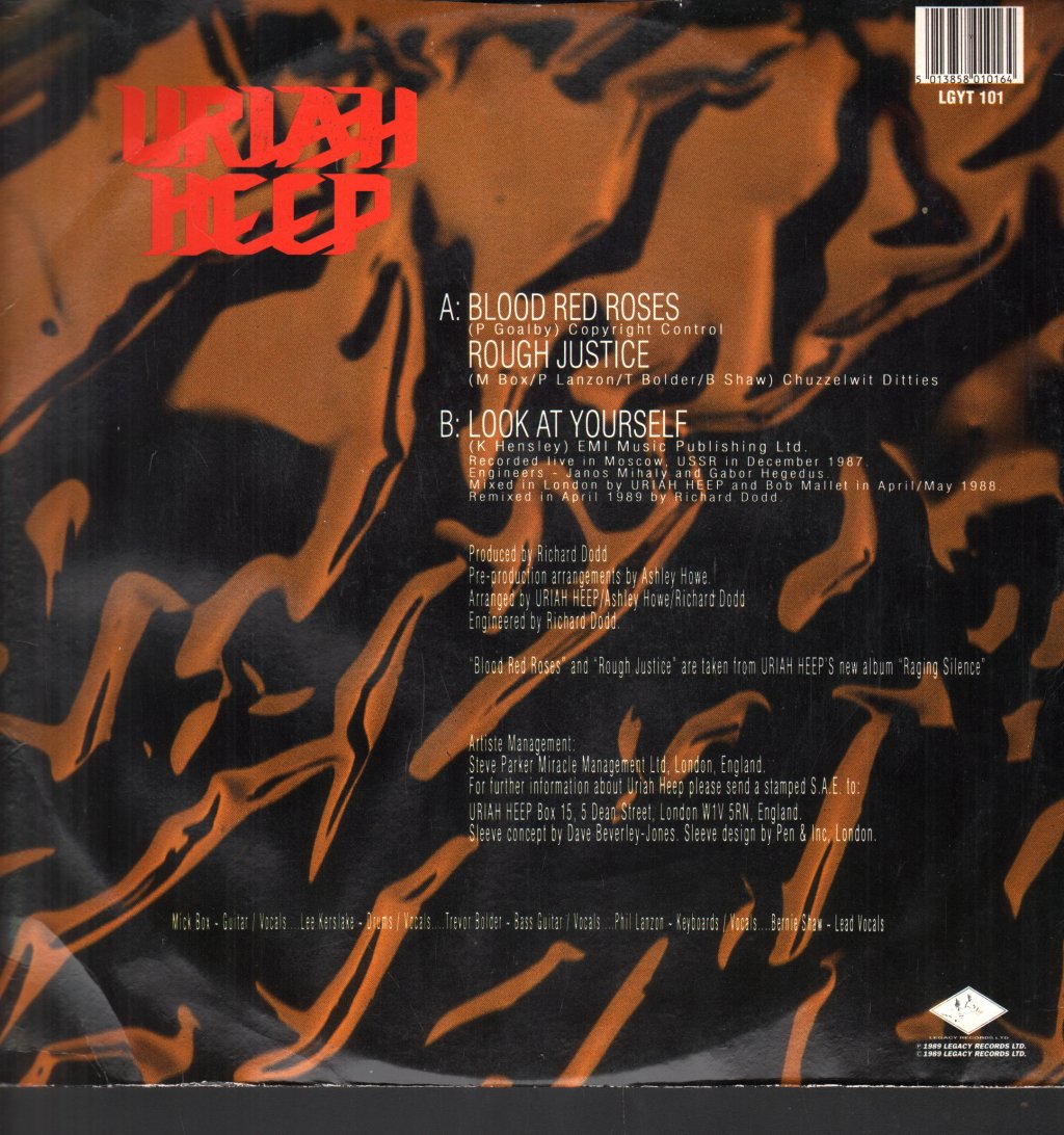 Uriah Heep - Blood Red Roses - 12 Inch
