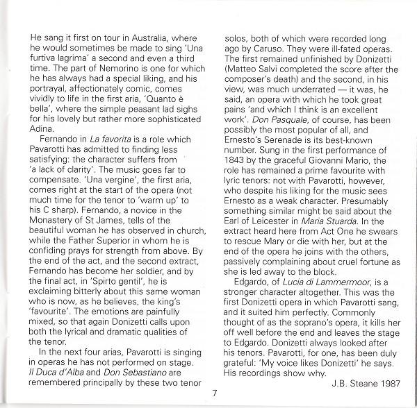 Luciano Pavarotti - Donizetti Arias (Una Furtiva Lagrima) - Cd