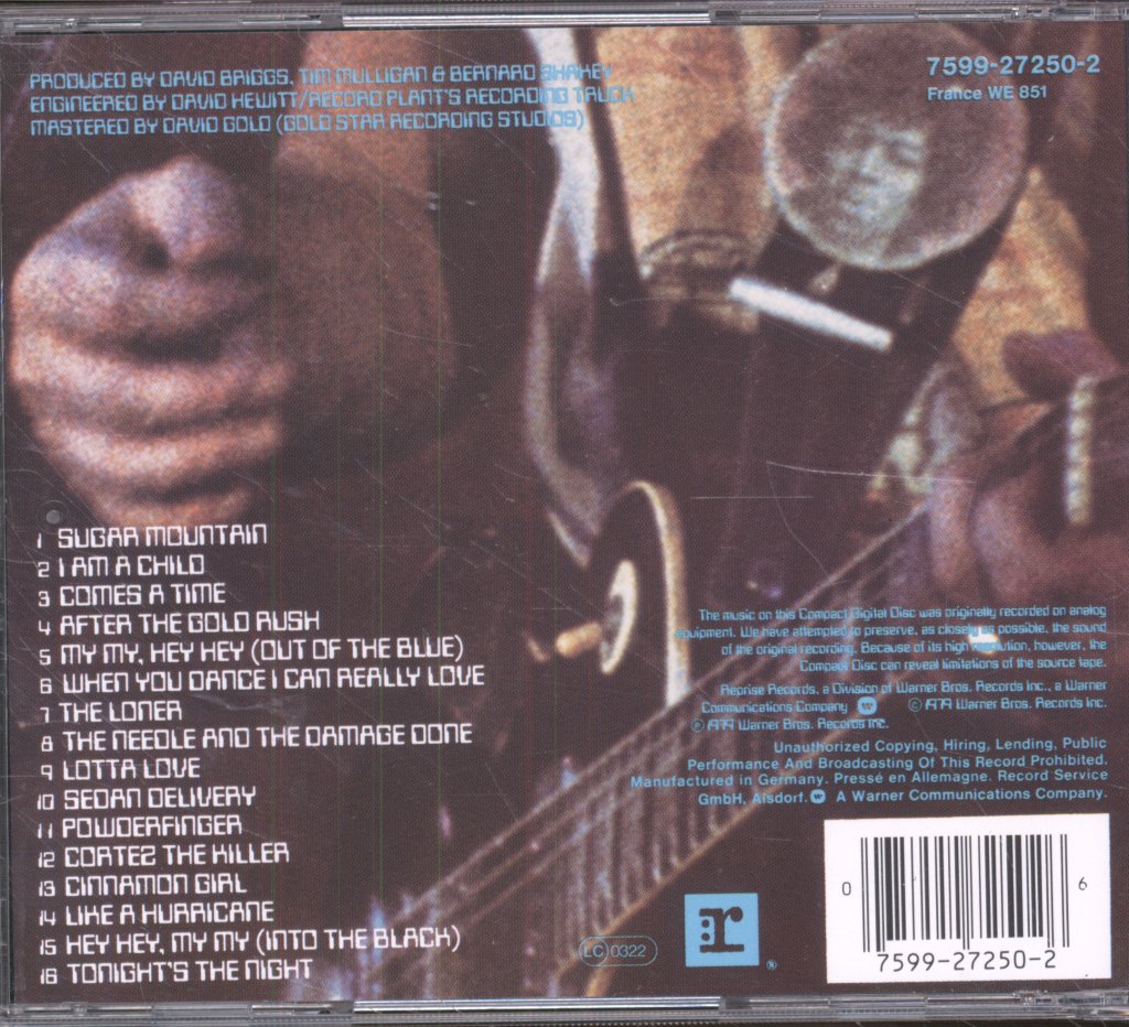 Neil Young - Rust Never Sleeps - Cd