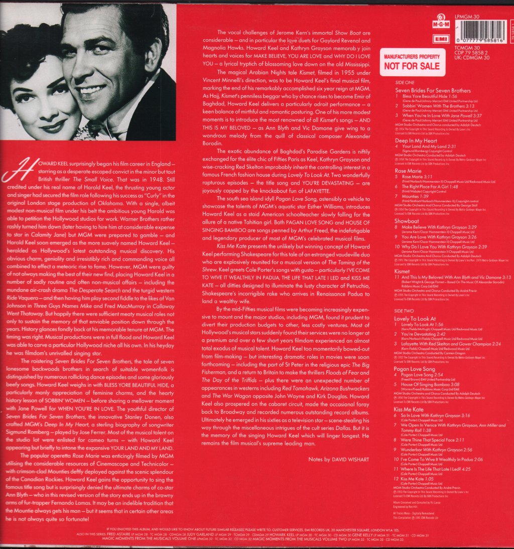 Howard Keel - Great MGM Stars - Lp