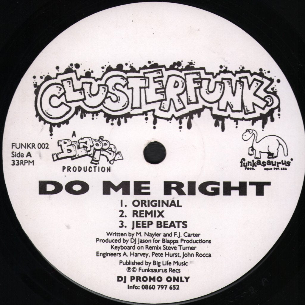 Clusterfunk - Do Me Right - 12 Inch